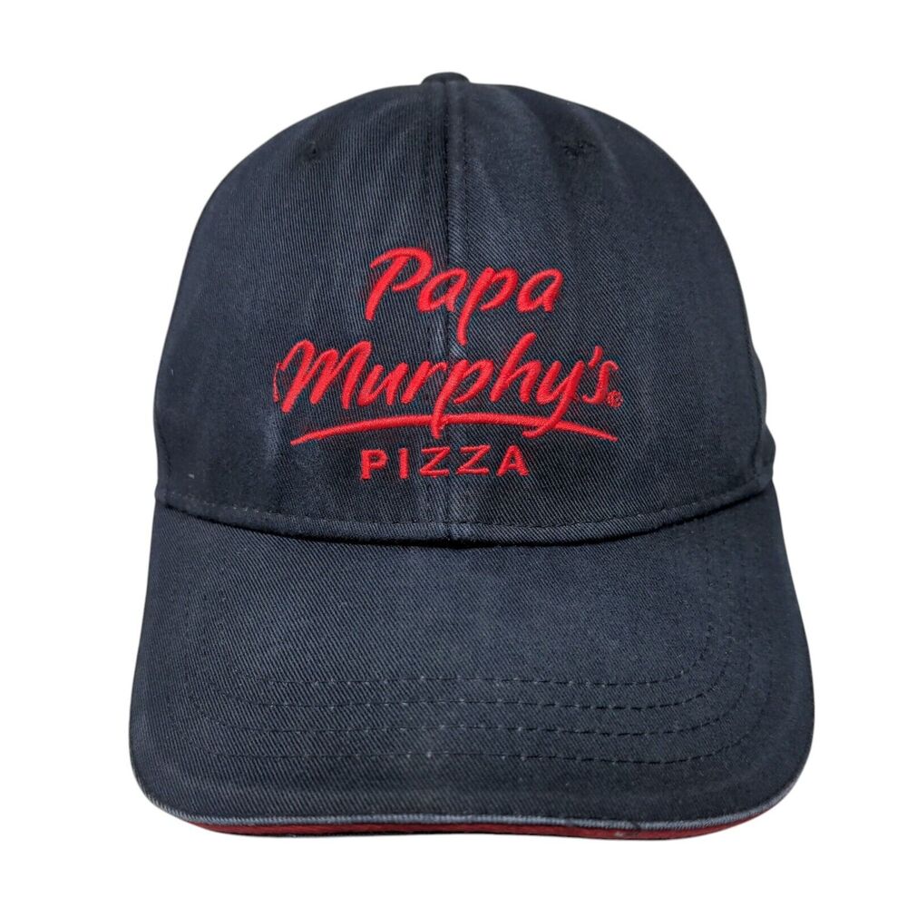 Papa Murphy's Pizza Strapback Hat Blue OSFA Embroidered Employee Crew Cap Crest
